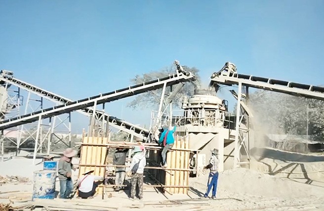 老挝时产280吨辉绿岩碎石生产线项目案例