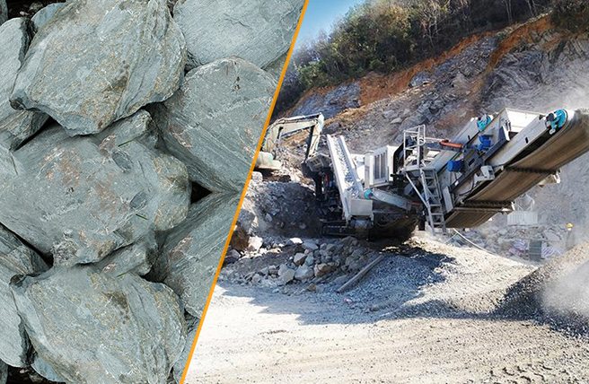 青石破碎机/青石履带式移动破碎机/青石移动式破碎生产线