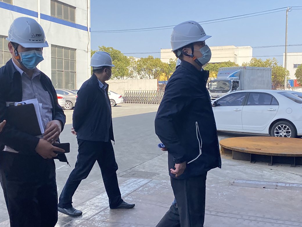 【春风送暖，战“疫”有情】奉贤区奉城镇领导莅临东蒙，慰问公司疫情防控一线职工