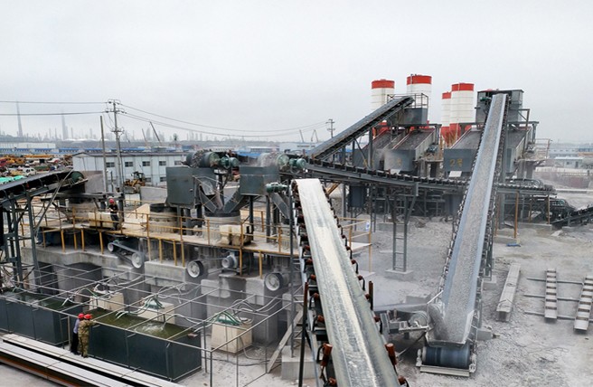 浙江舟山凝灰岩砂石料生产线